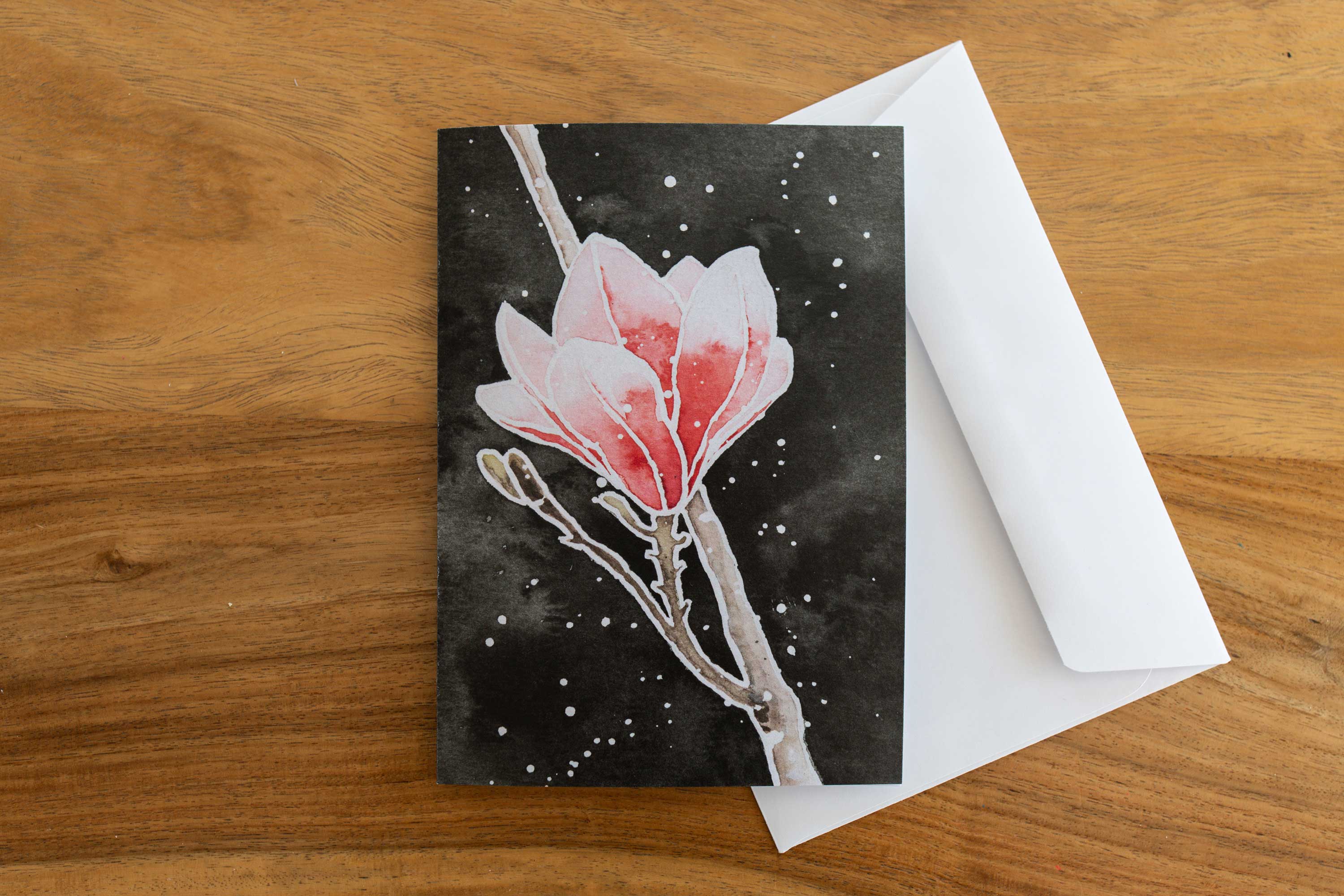 Carte Fleur de magnolia