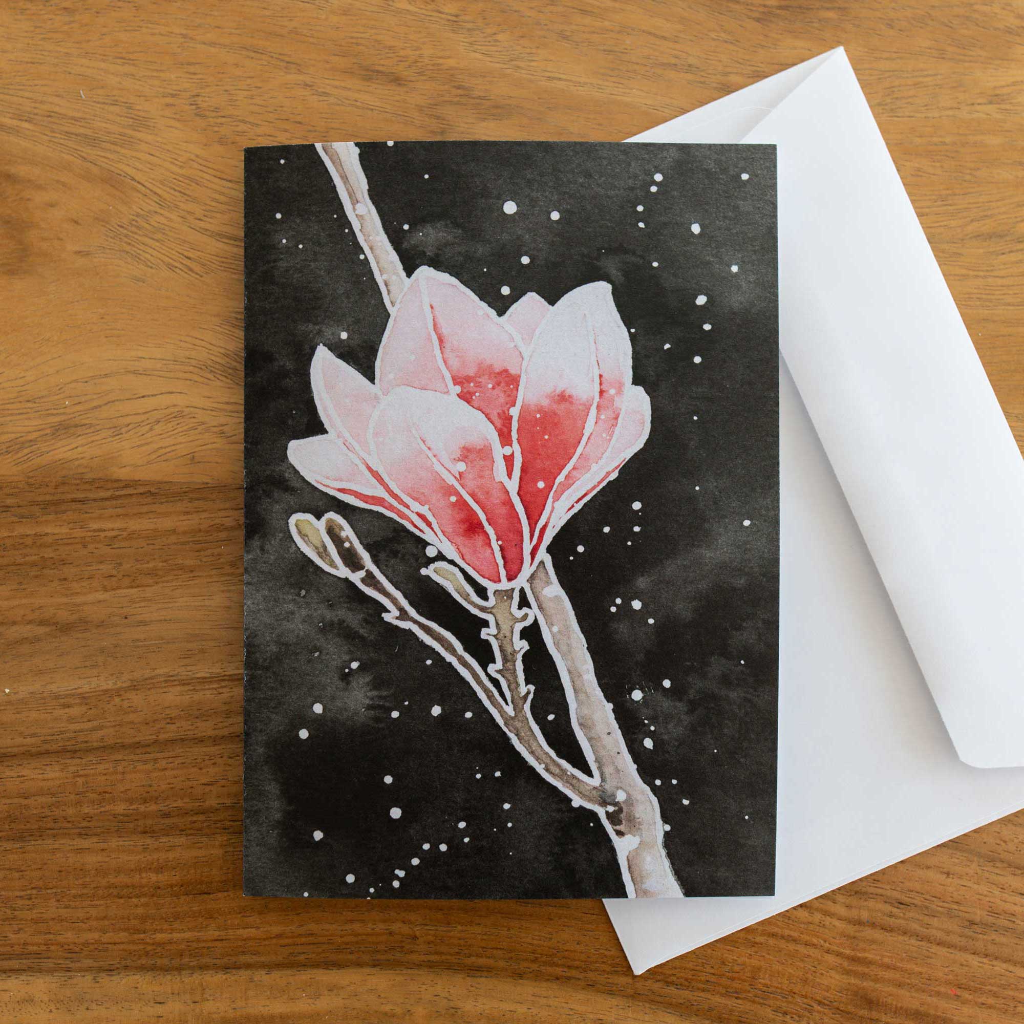 Carte Fleur de magnolia